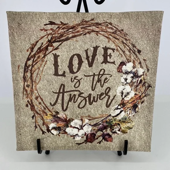 Love Is The Answer Canvas Print - Picture 3 of 15